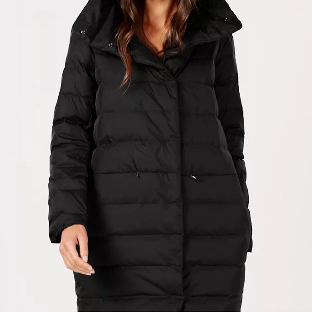 Eileen Fisher Black M Medium Puff Puffer Coat Jacket